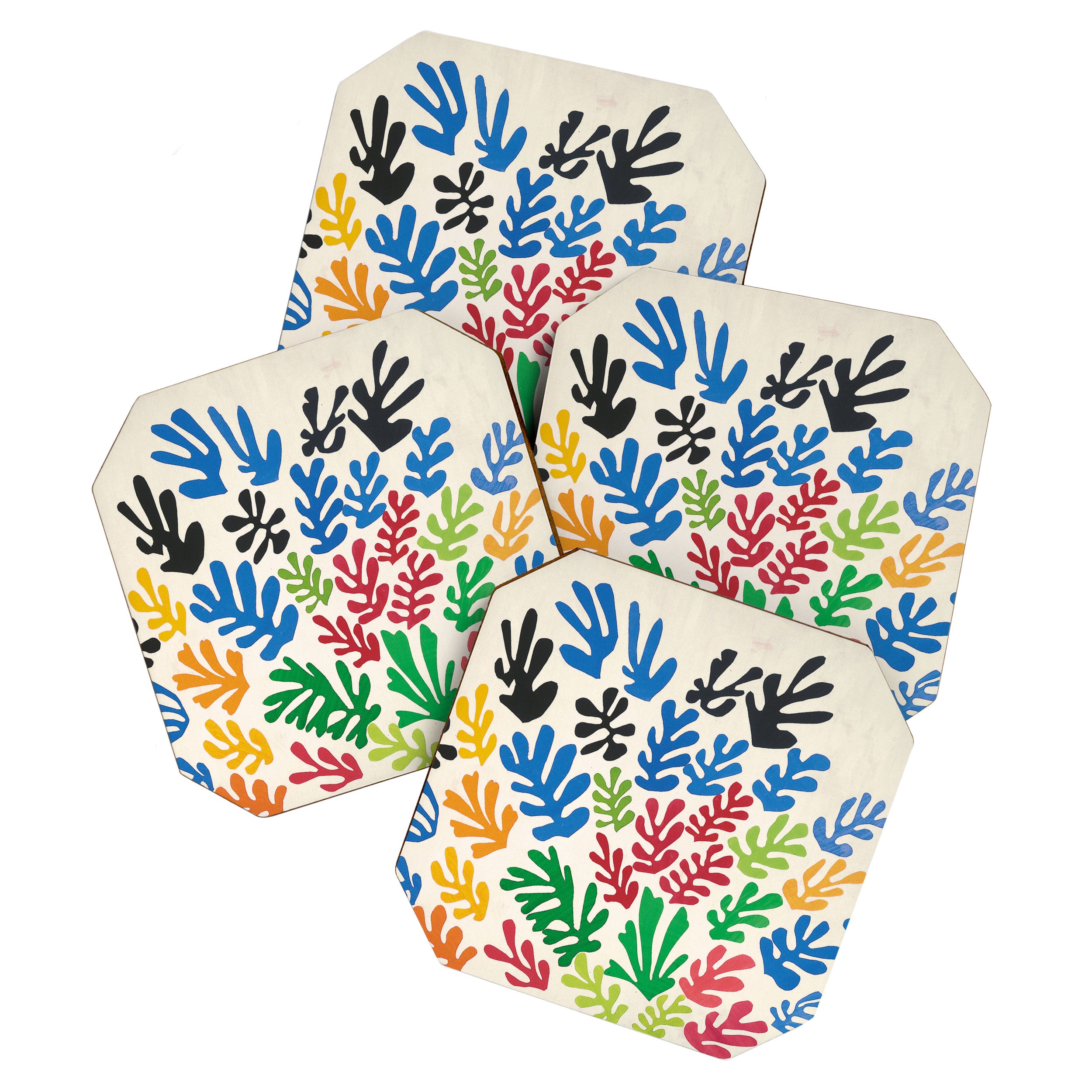 Leaf Cutouts by Henri Matisse (1953) Coaster Gallery Image 1