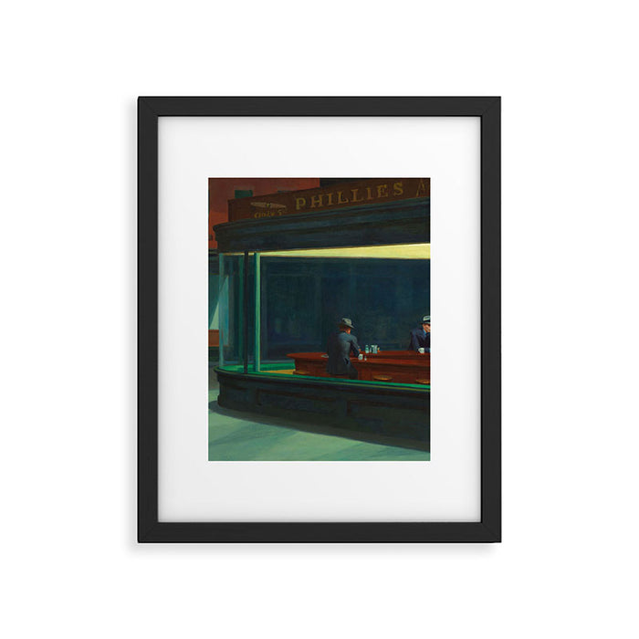 Nighthawks by Edward Hopper  Framed Art Print Gallery Image 1