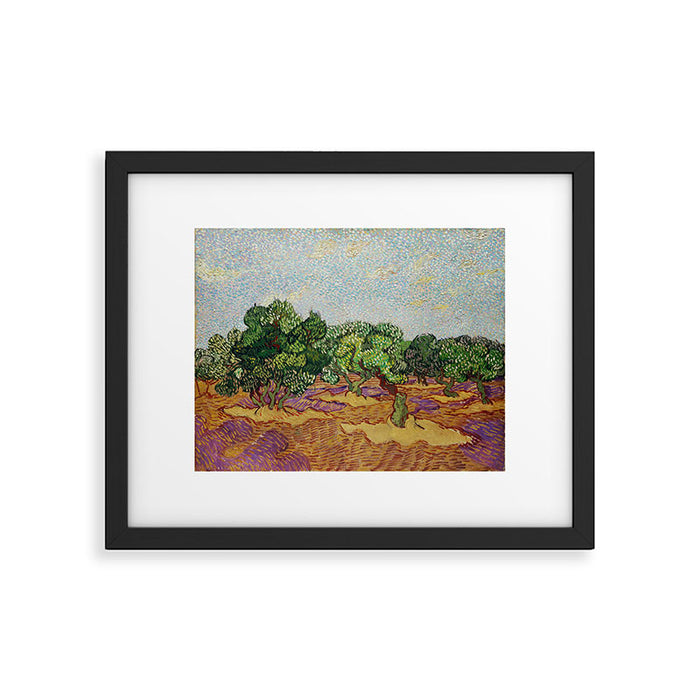 Olive Trees by Vincent Van Gogh Framed Art Print Gallery Image 1