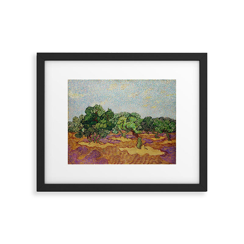 Olive Trees by Vincent Van Gogh Framed Art Print Gallery Image 4