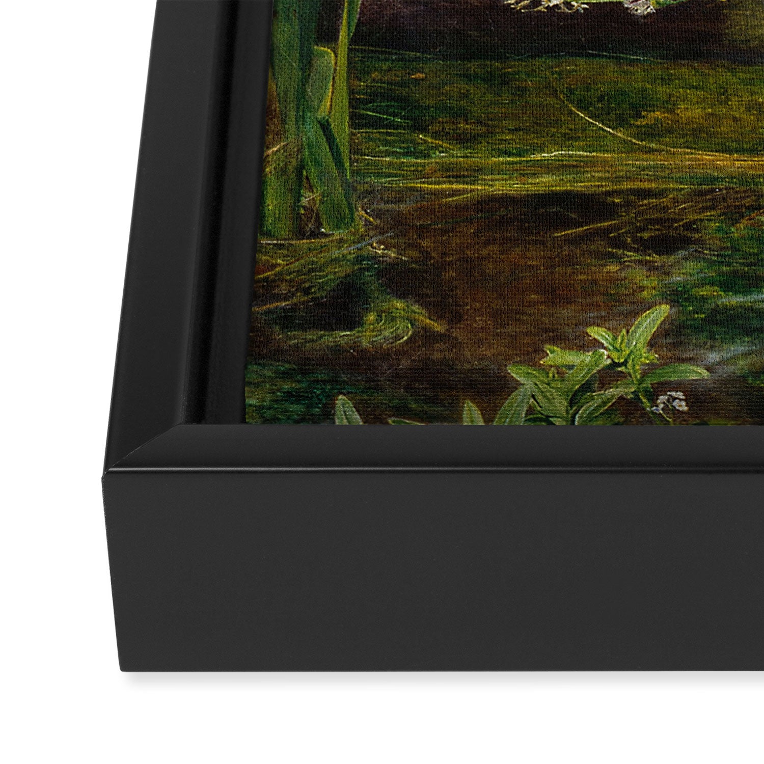 Ophelia, John Everett Millais Framed Canvas Print Gallery Image 3