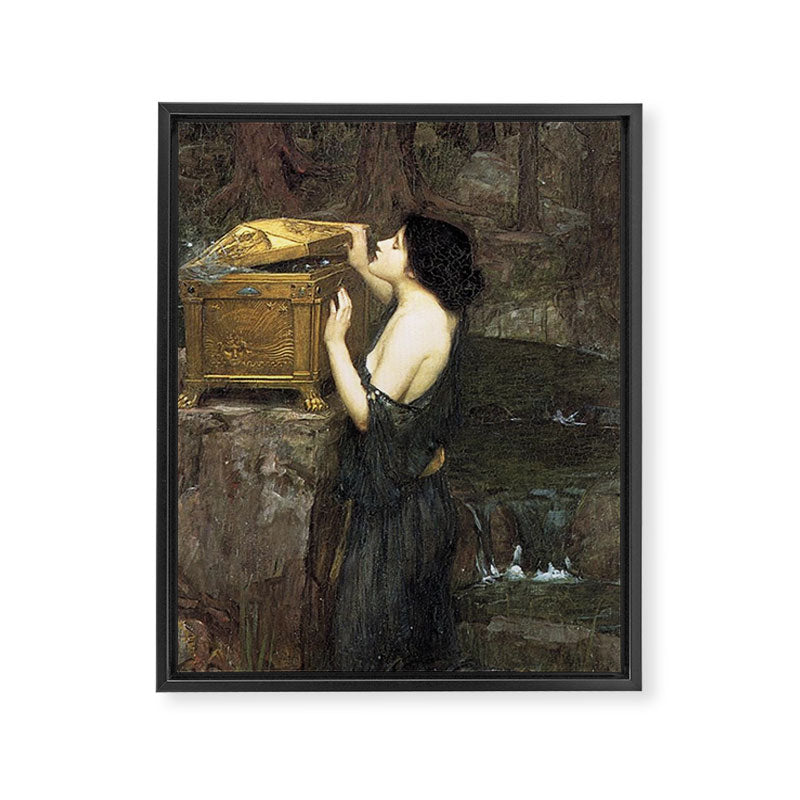 Pandora by John William Waterhouse Framed Canvas Print Gallery Image 6