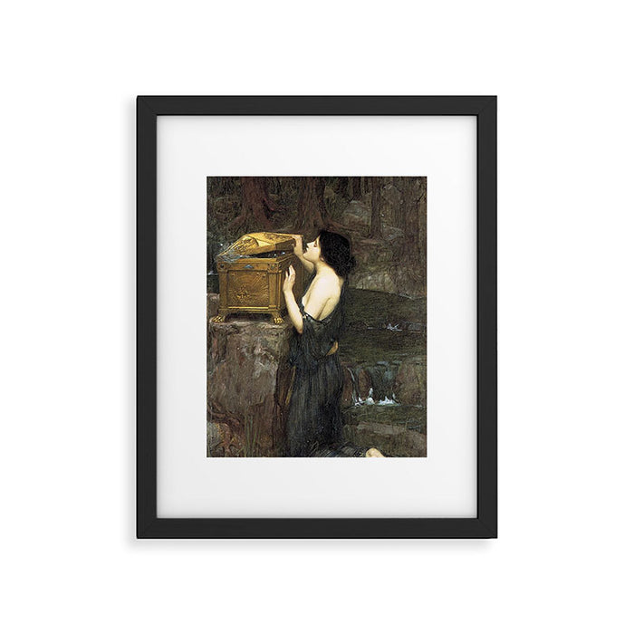 Pandora by John William Waterhouse Framed Art Print Gallery Image 1