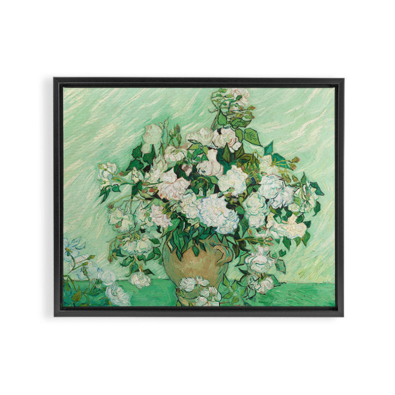 Roses, Vincent Van Gogh Framed Canvas Print Gallery Image 3
