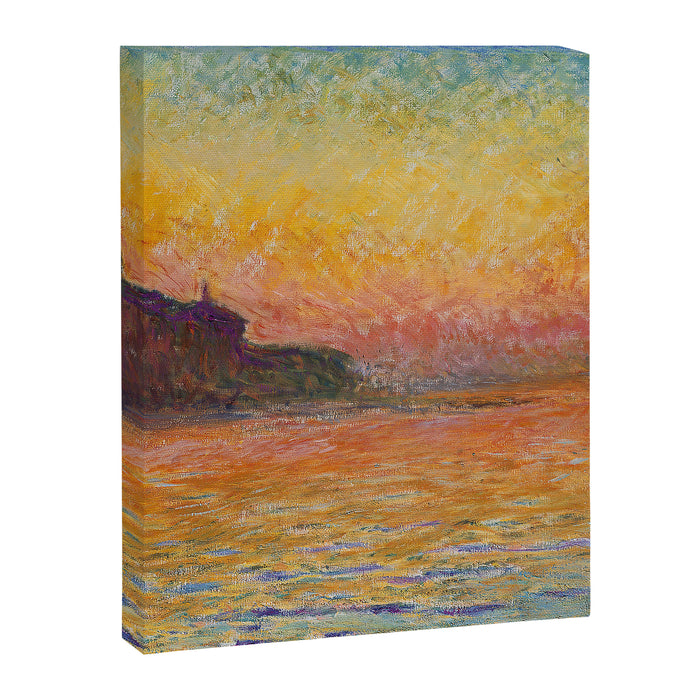 San Giorgio Maggiore at Dusk by Claude Monet Canvas Print Gallery Image 1