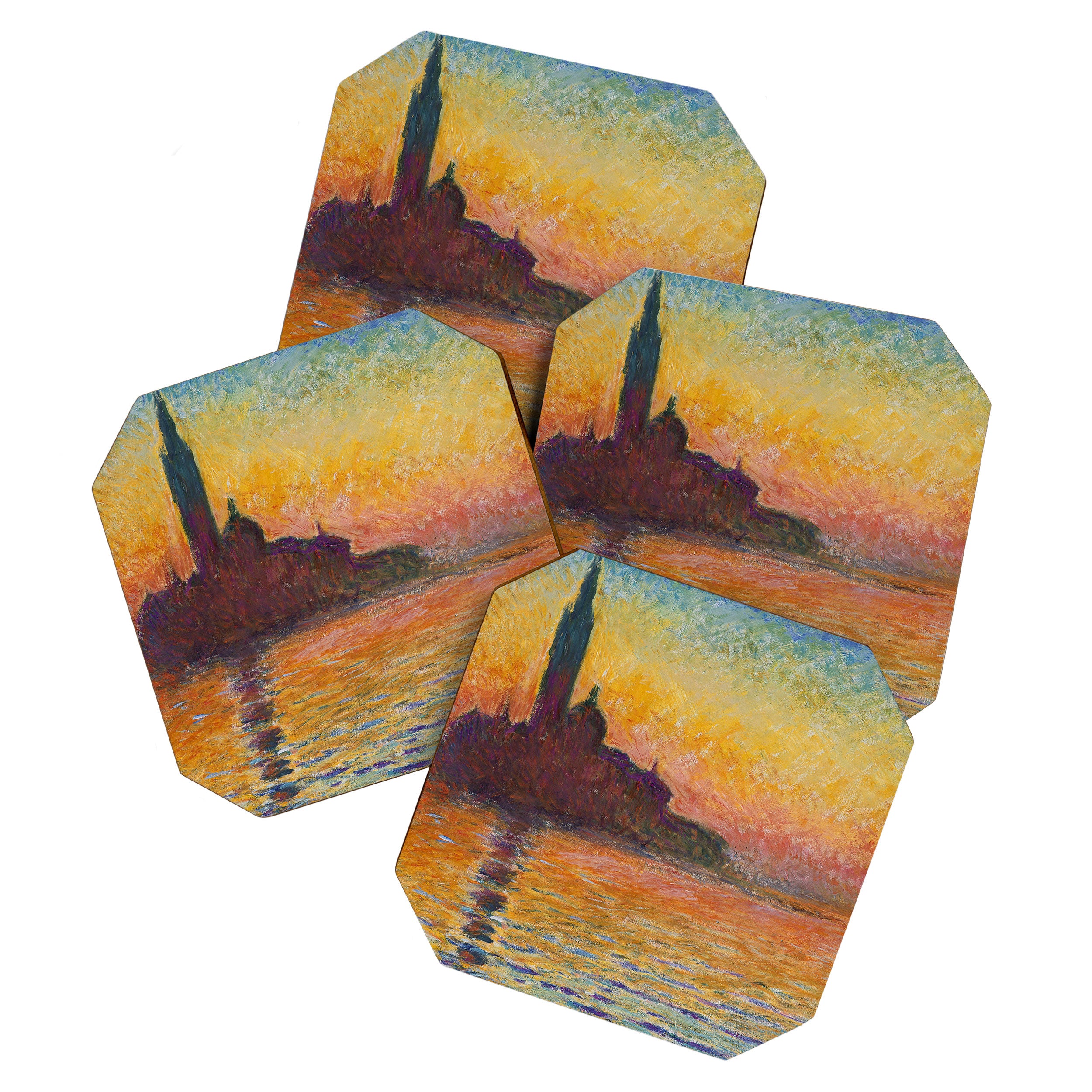 San Giorgio Maggiore at Dusk by Claude Monet Coaster Gallery Image 1