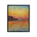 San Giorgio Maggiore at Dusk by Claude Monet Framed Canvas Print Gallery Image 6