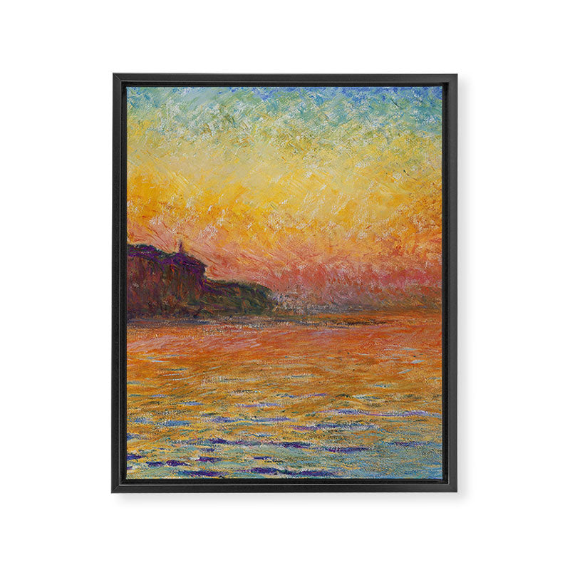 San Giorgio Maggiore at Dusk by Claude Monet Framed Canvas Print Gallery Image 6
