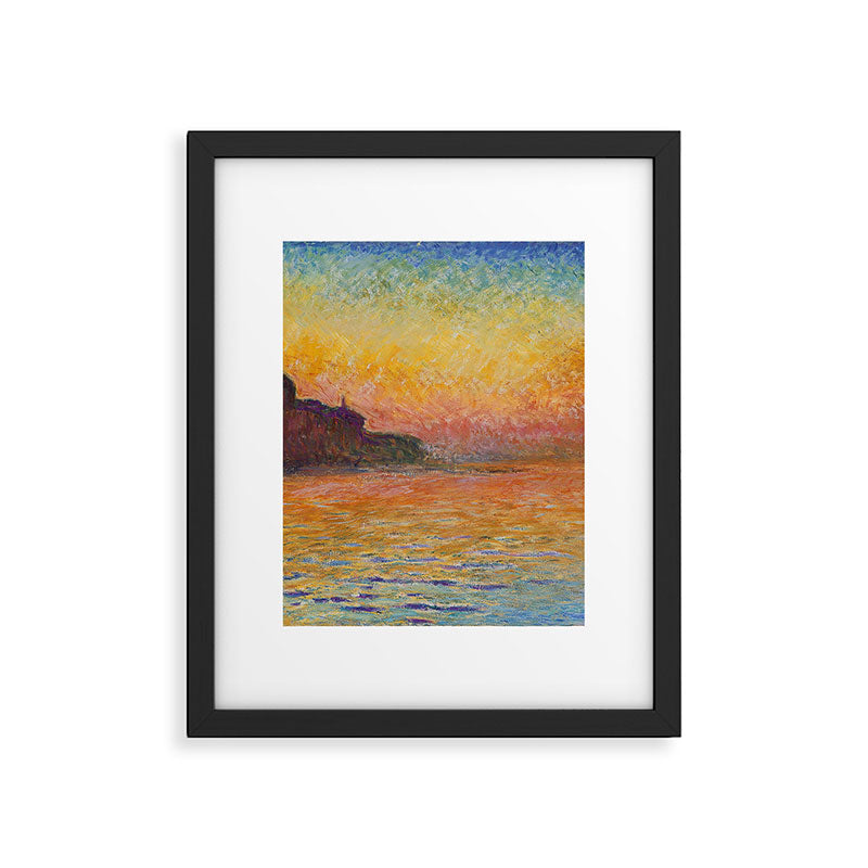 San Giorgio Maggiore at Dusk by Claude Monet Framed Art Print Gallery Image 5