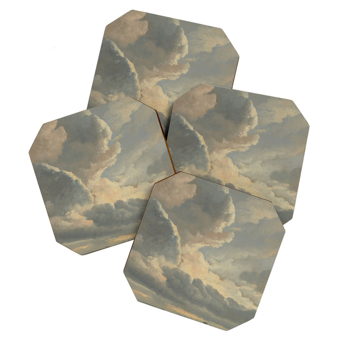 Study of Clouds with a Sunset near Rome Coaster Gallery Image 1