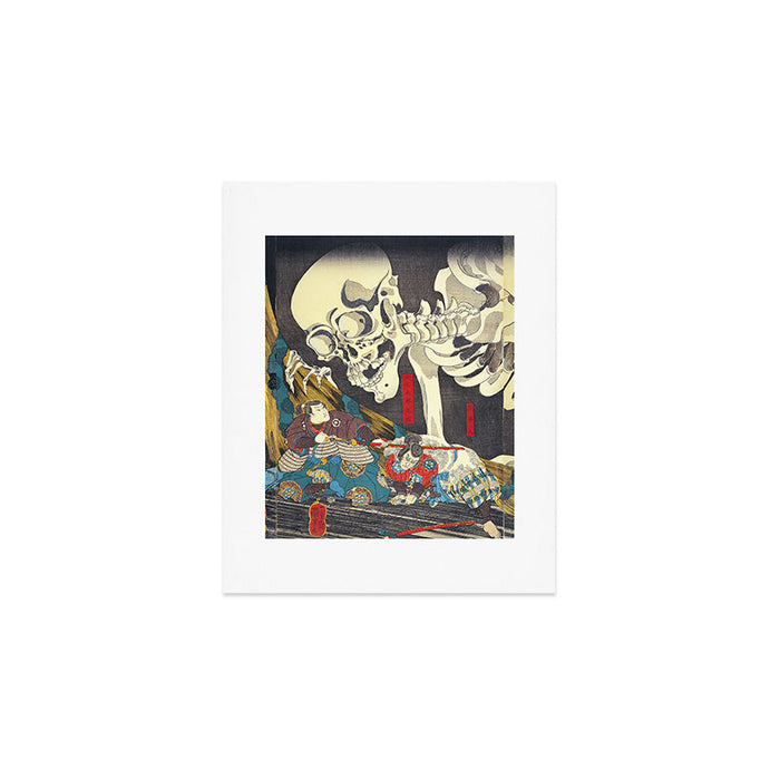 Takiyasha the Witch and the Skeleton Specter- Utagawa Kuniyoshi Art Print Gallery Image 1