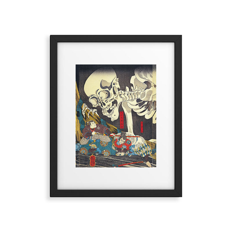 Takiyasha the Witch and the Skeleton Specter- Utagawa Kuniyoshi Framed Art Print Gallery Image 5
