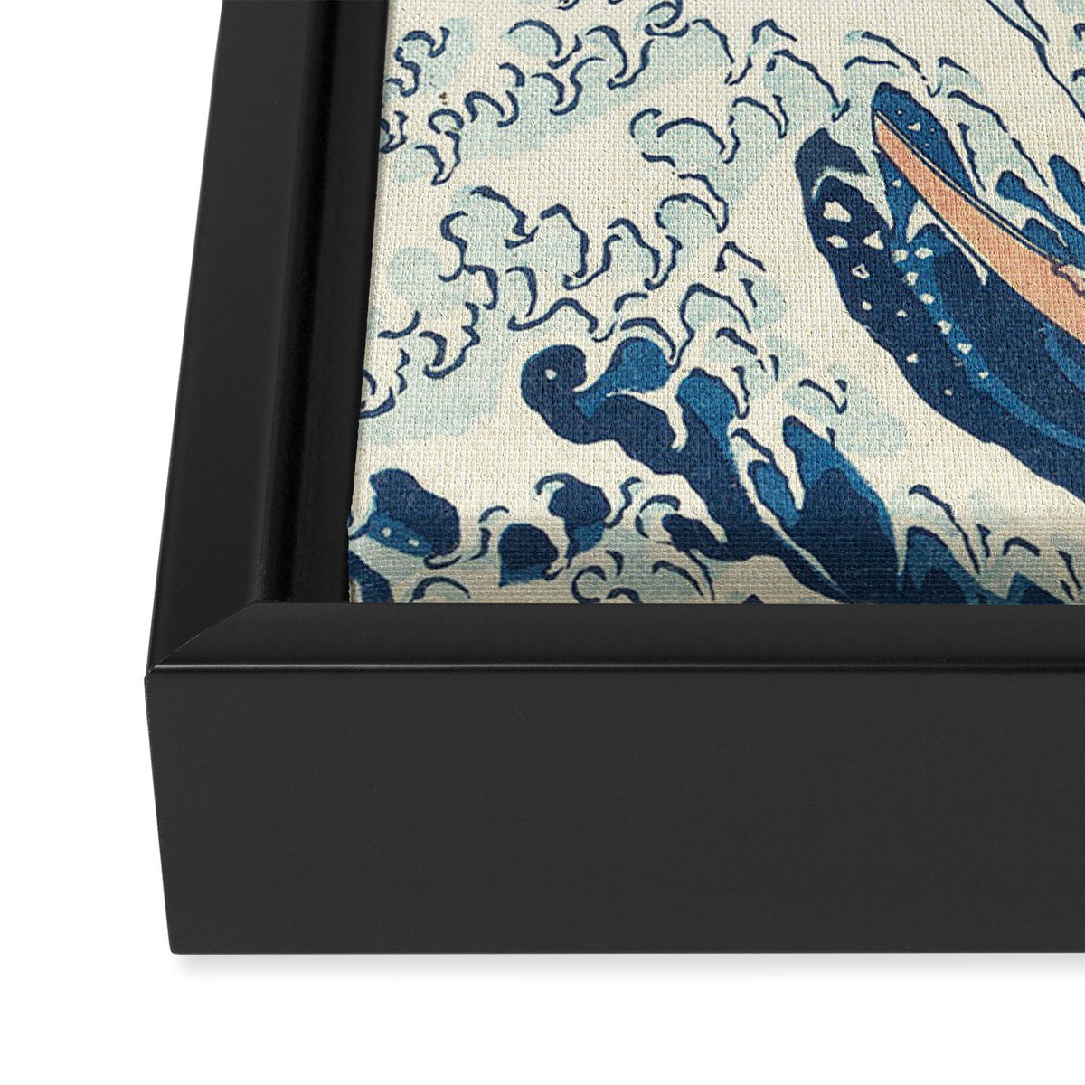 The Great Wave off Kanagawa Framed Canvas Print Gallery Image 3