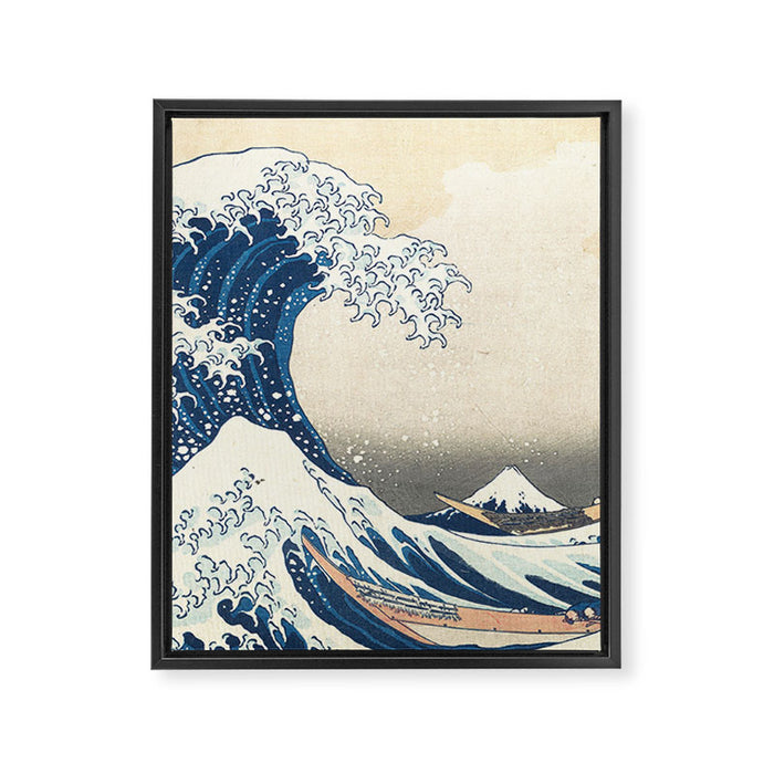The Great Wave off Kanagawa Framed Canvas Print Gallery Image 1