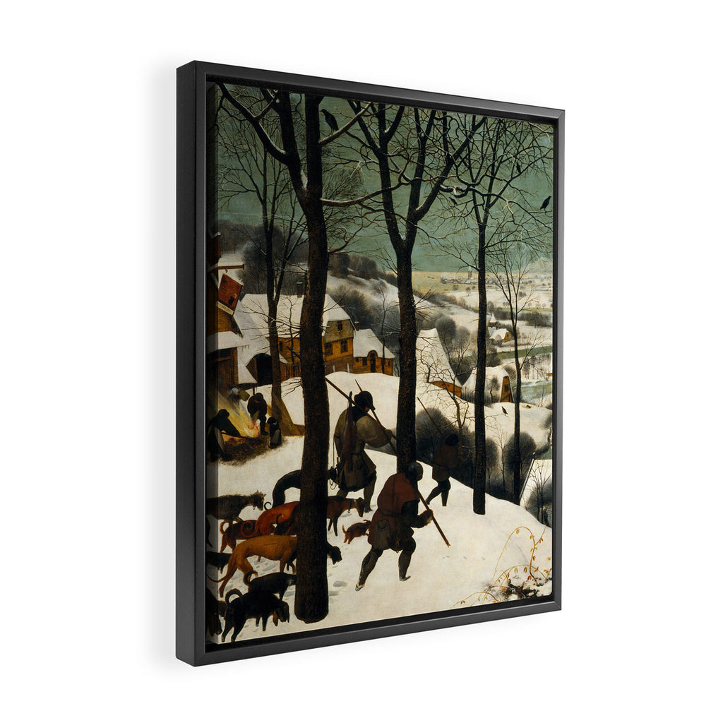 The Hunters in the Snow, Pieter Bruegel the Elder Framed Canvas Print Gallery Image 2