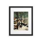 The Hunters in the Snow, Pieter Bruegel the Elder Framed Art Print Gallery Image 5