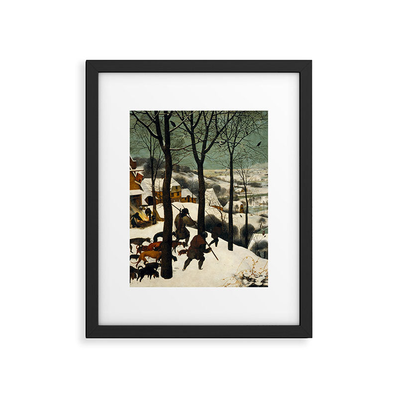The Hunters in the Snow, Pieter Bruegel the Elder Framed Art Print Gallery Image 5