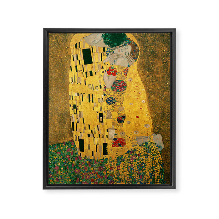 The Kiss Framed Canvas Print Gallery Image 1