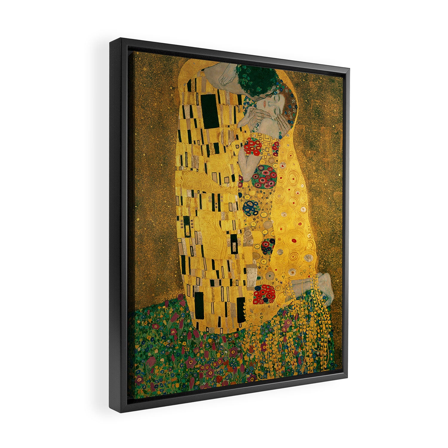 The Kiss Framed Canvas Print Gallery Image 2