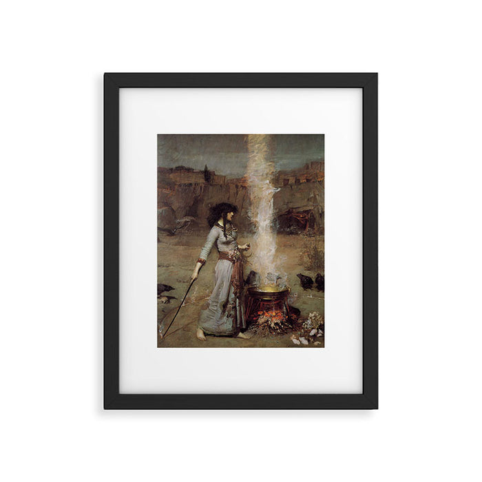 The Magic Circle, John William Waterhouse Framed Art Print Gallery Image 1