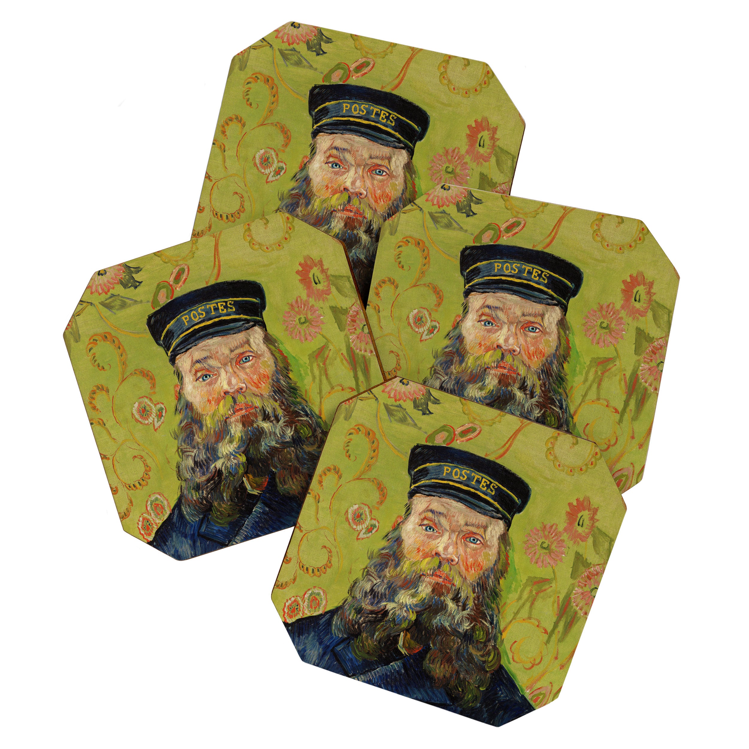 The Postman (Joseph Roulin) by Vincent Van Gogh Coaster Gallery Image 1