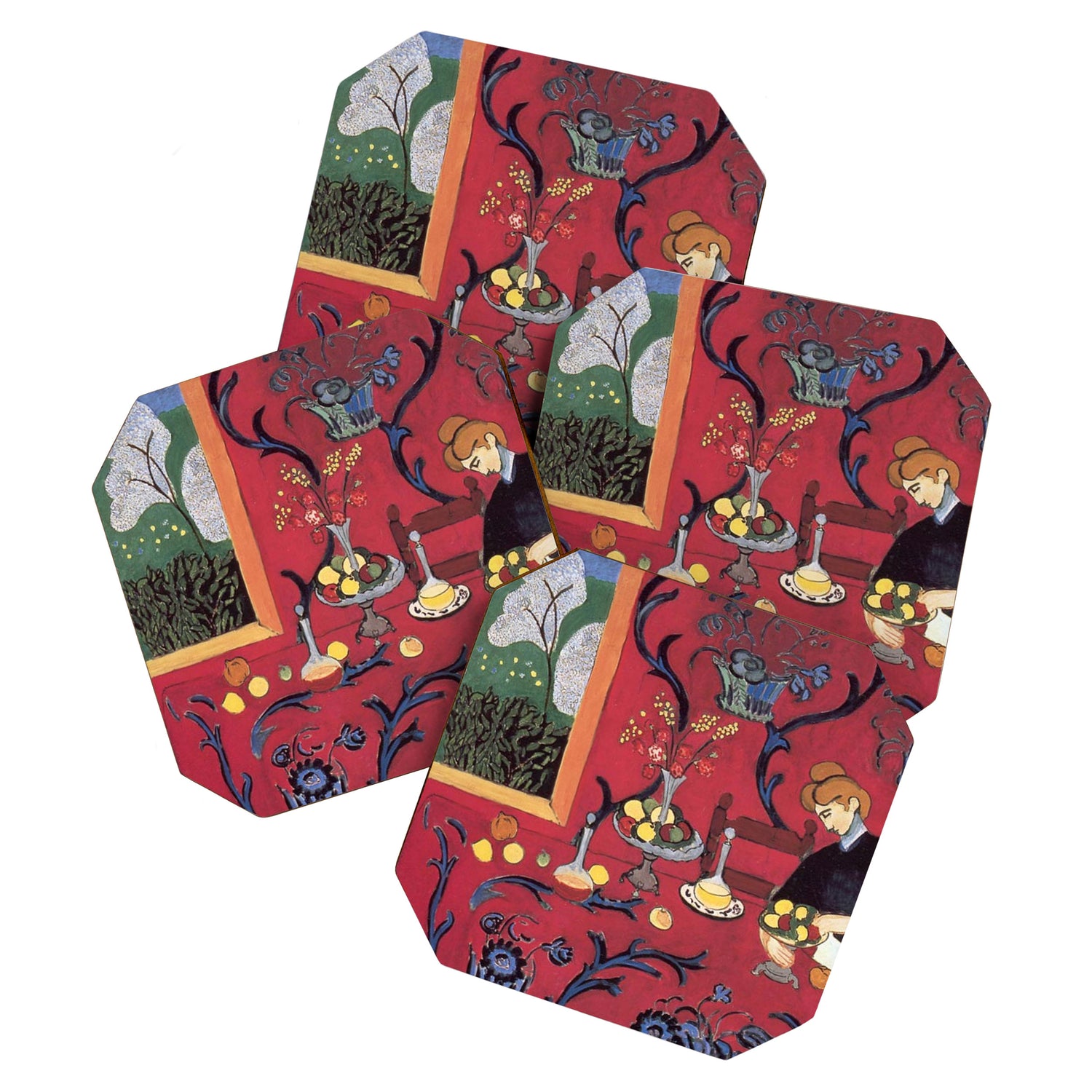 The Red Room (Harmony in Red) - Henri Matisse Coaster Gallery Image 1