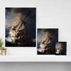 The Storm on the Sea of Galilee, Rembrandt Canvas Print Gallery Image 3
