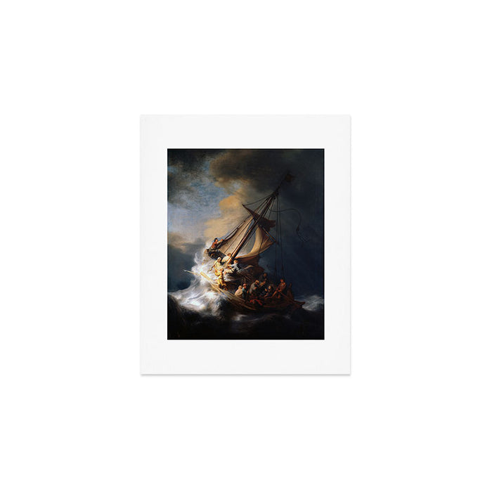 The Storm on the Sea of Galilee, Rembrandt Art Print Gallery Image 1