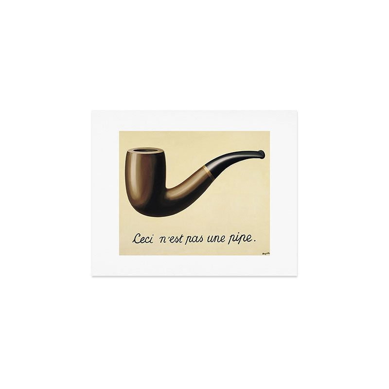 The Treachery of Images (This is not a pipe) by Rene Magritte Art Print Gallery Image 1