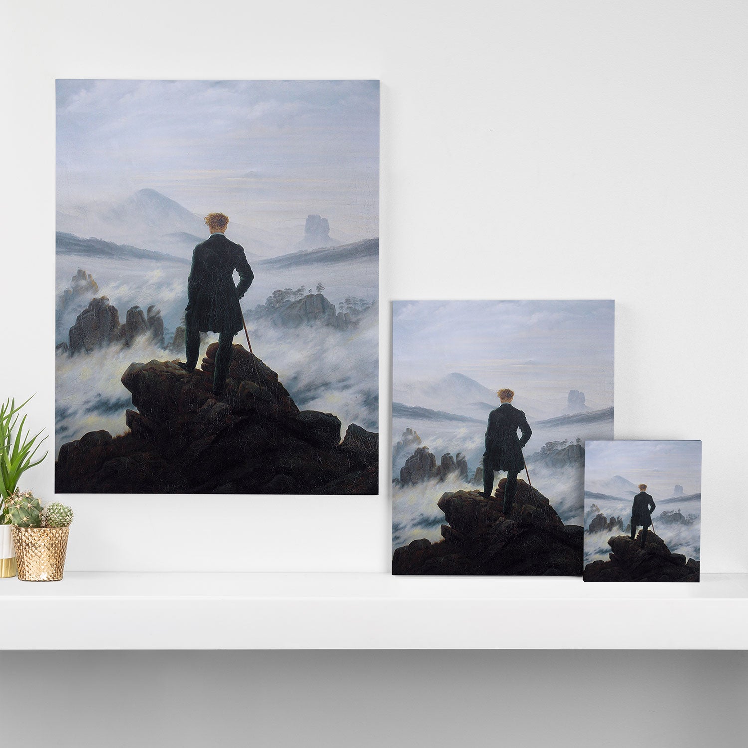 Wanderer above the Sea of Fog Canvas Print Gallery Image 3