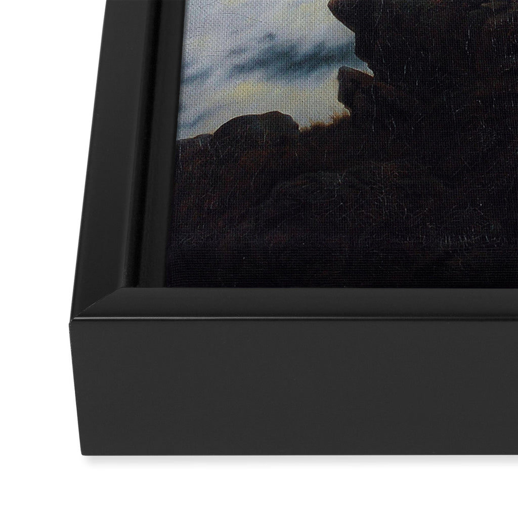 Wanderer above the Sea of Fog Framed Canvas Print Gallery Image 3