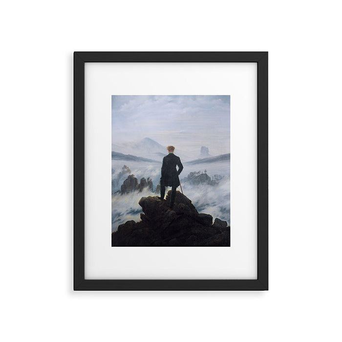 Wanderer above the Sea of Fog Framed Art Print Gallery Image 1