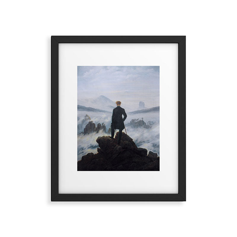 Wanderer above the Sea of Fog Framed Art Print Gallery Image 5