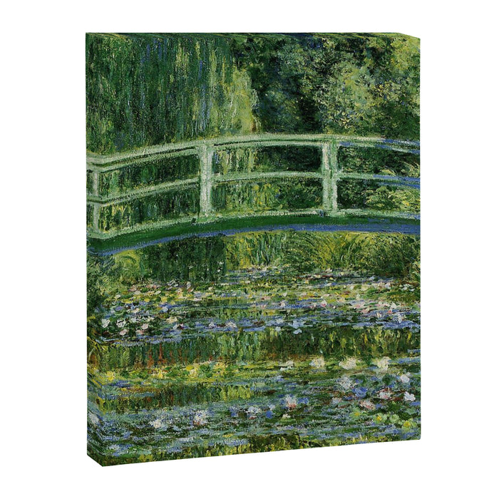 Water Lilies and Japanese Footbridge, Claude Monet Canvas Print Gallery Image 1