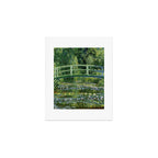 Water Lilies and Japanese Footbridge, Claude Monet Art Print Gallery Image 1