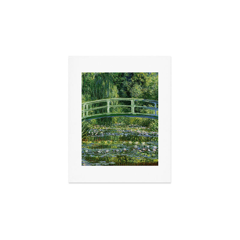 Water Lilies and Japanese Footbridge, Claude Monet Art Print Gallery Image 1