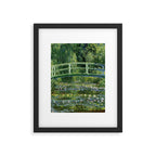 Water Lilies and Japanese Footbridge, Claude Monet Framed Art Print Gallery Image 4