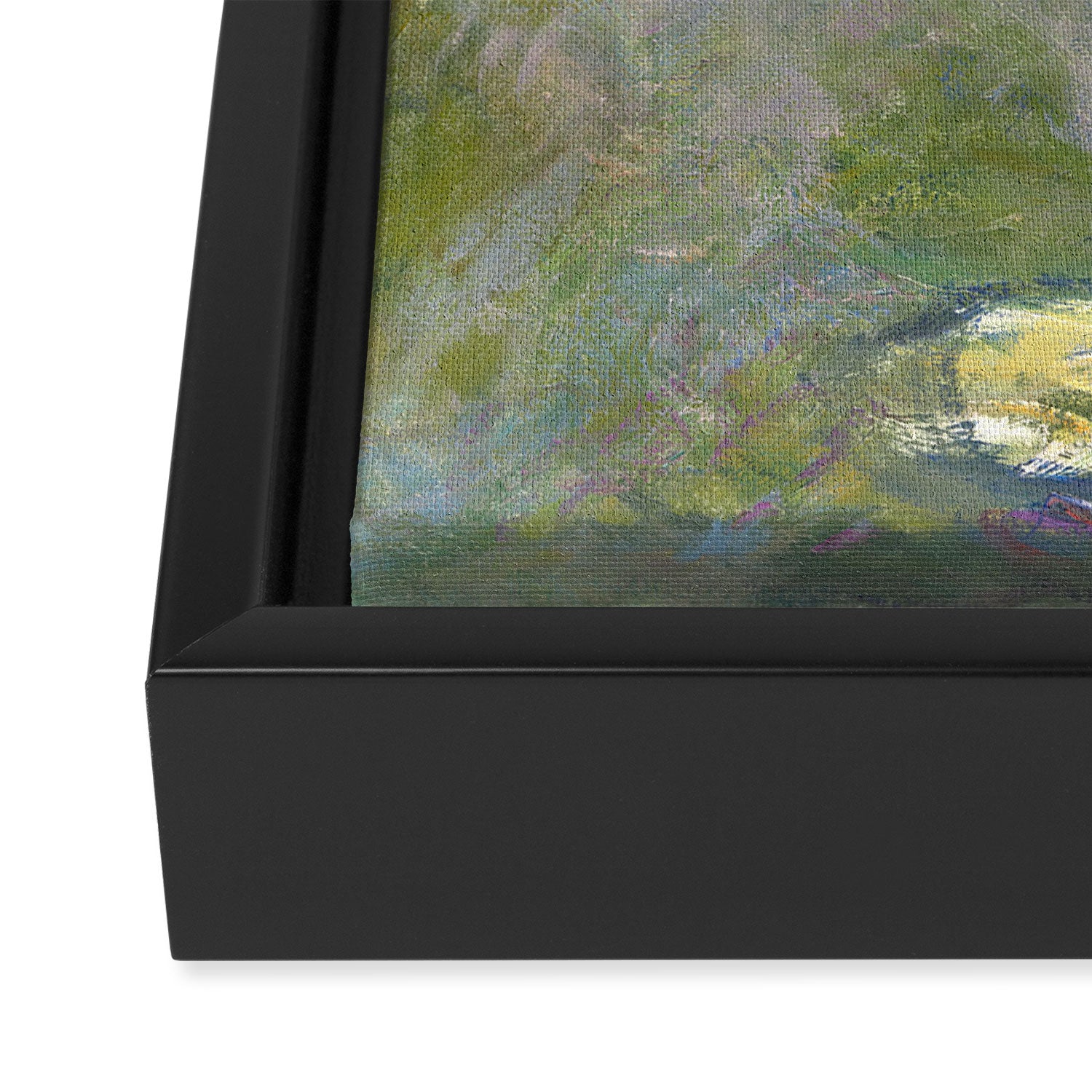 Water Lilies by Claude Monet Framed Canvas Print Gallery Image 3