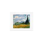 Wheat Field with Cypresses Art Print Gallery Image 1