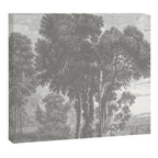 Beaux Arbres (Beautiful Trees), Warm Gray on Vanilla Snow Canvas Print Gallery Image 12
