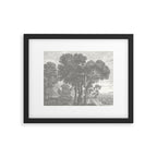 Beaux Arbres (Beautiful Trees), Warm Gray on Vanilla Snow Framed Art Print Gallery Image 5