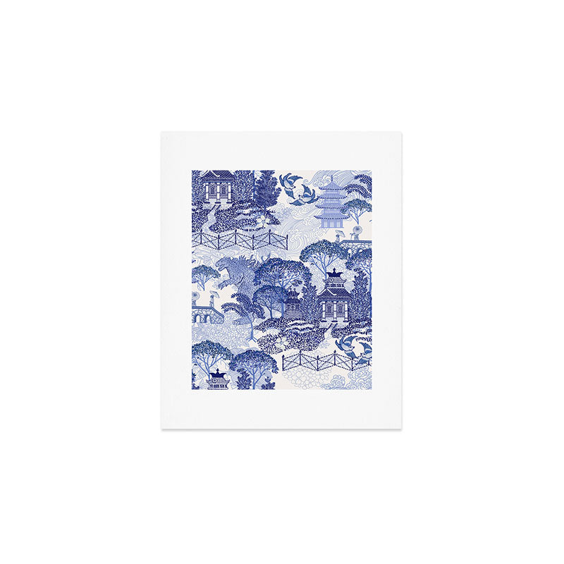 Blue Willow Godzilla Art Print Gallery Image 1