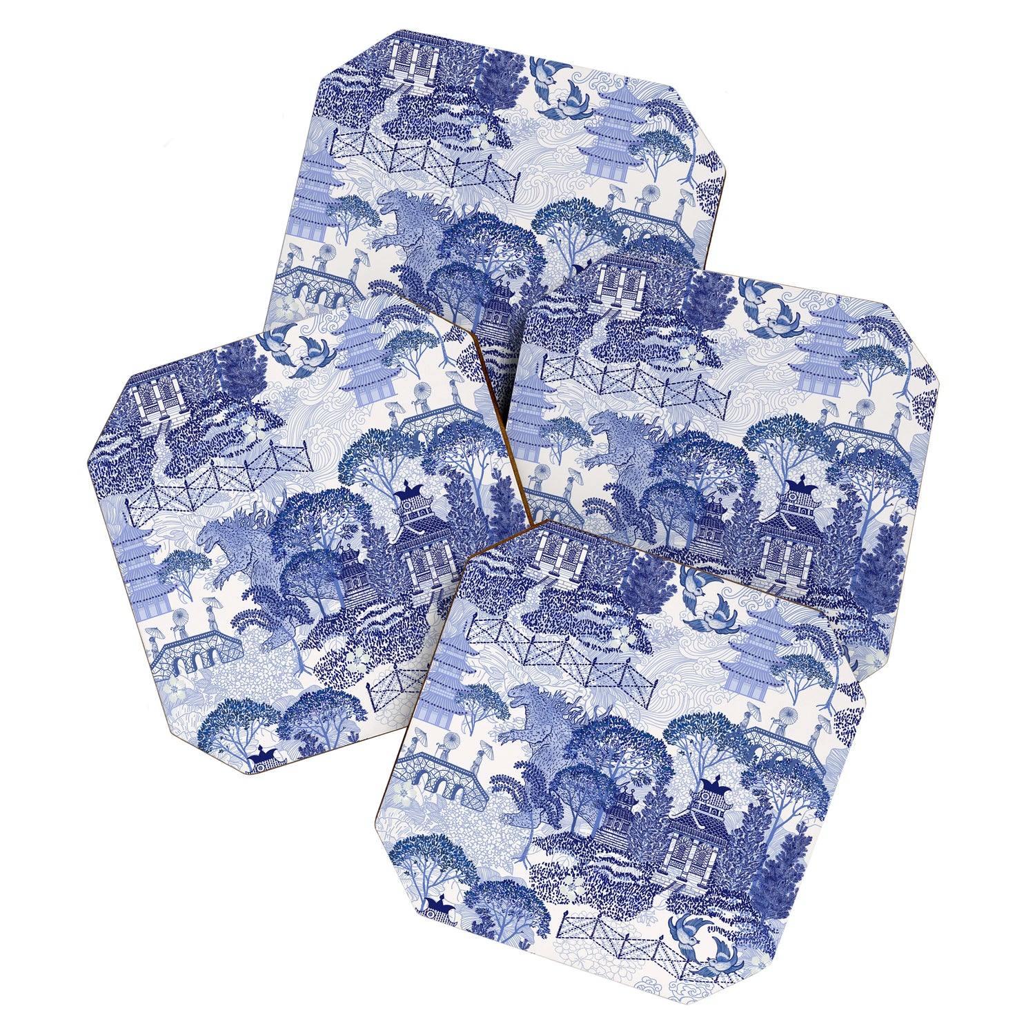 Blue Willow Godzilla Coaster Gallery Image 1