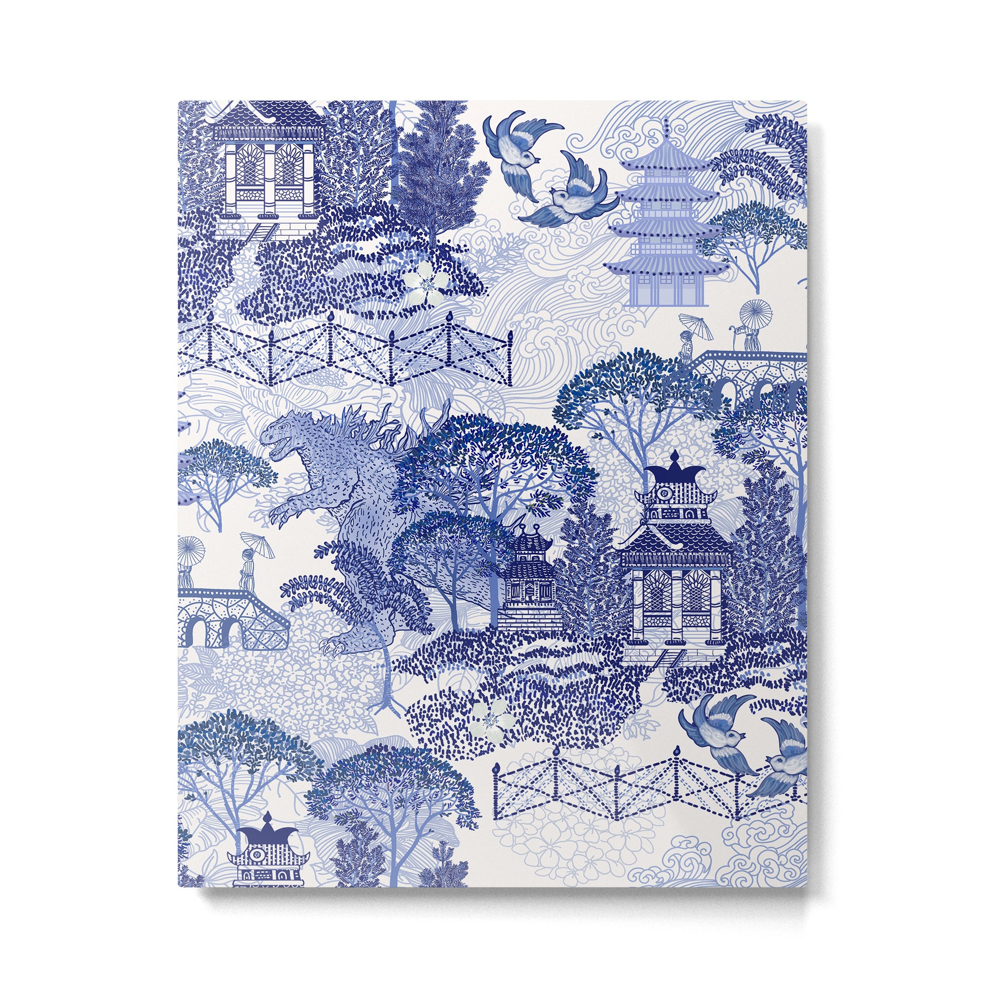 Blue Willow Godzilla Metal Print Gallery Image 6