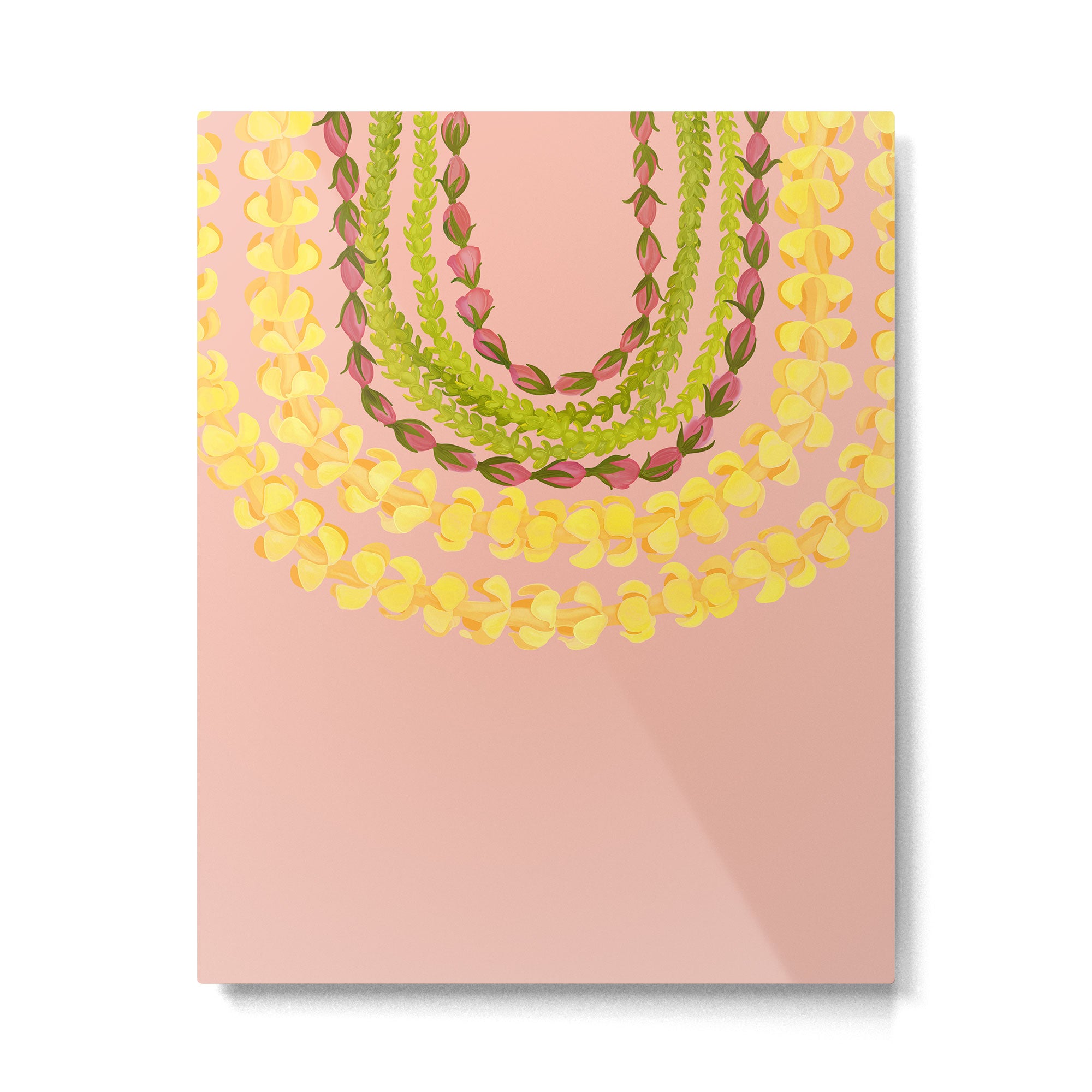 Lei Drape Puakenikeni Pakalana Lokelani Metal Print Gallery Image 6