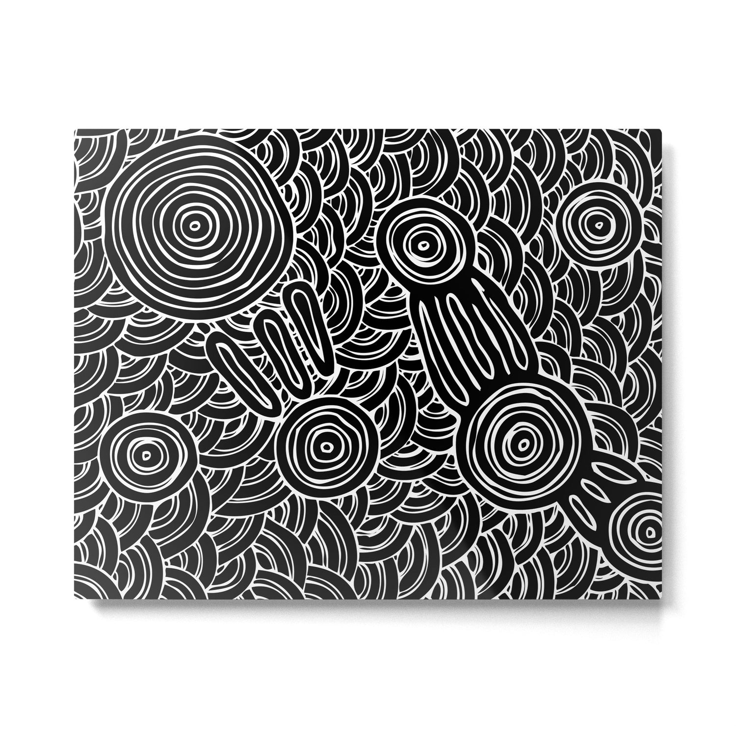 Aboriginal Art Authentic - Meeting Places Metal Print Gallery Image 4
