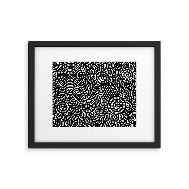 Aboriginal Art Authentic - Meeting Places Framed Art Print Gallery Image 5