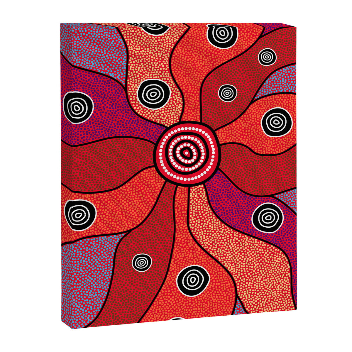 Authentic Aboriginal Art - Central Lands Canvas Print Gallery Image 6