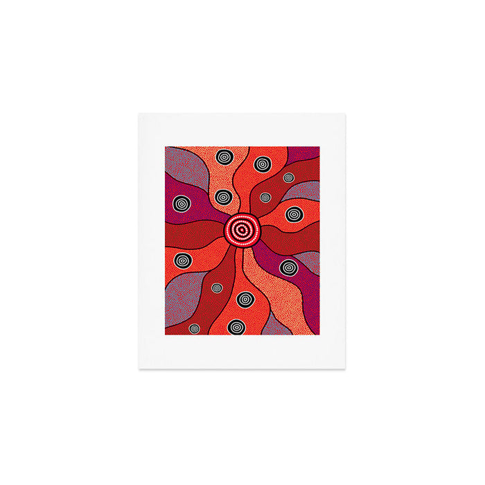 Authentic Aboriginal Art - Central Lands Art Print Gallery Image 1