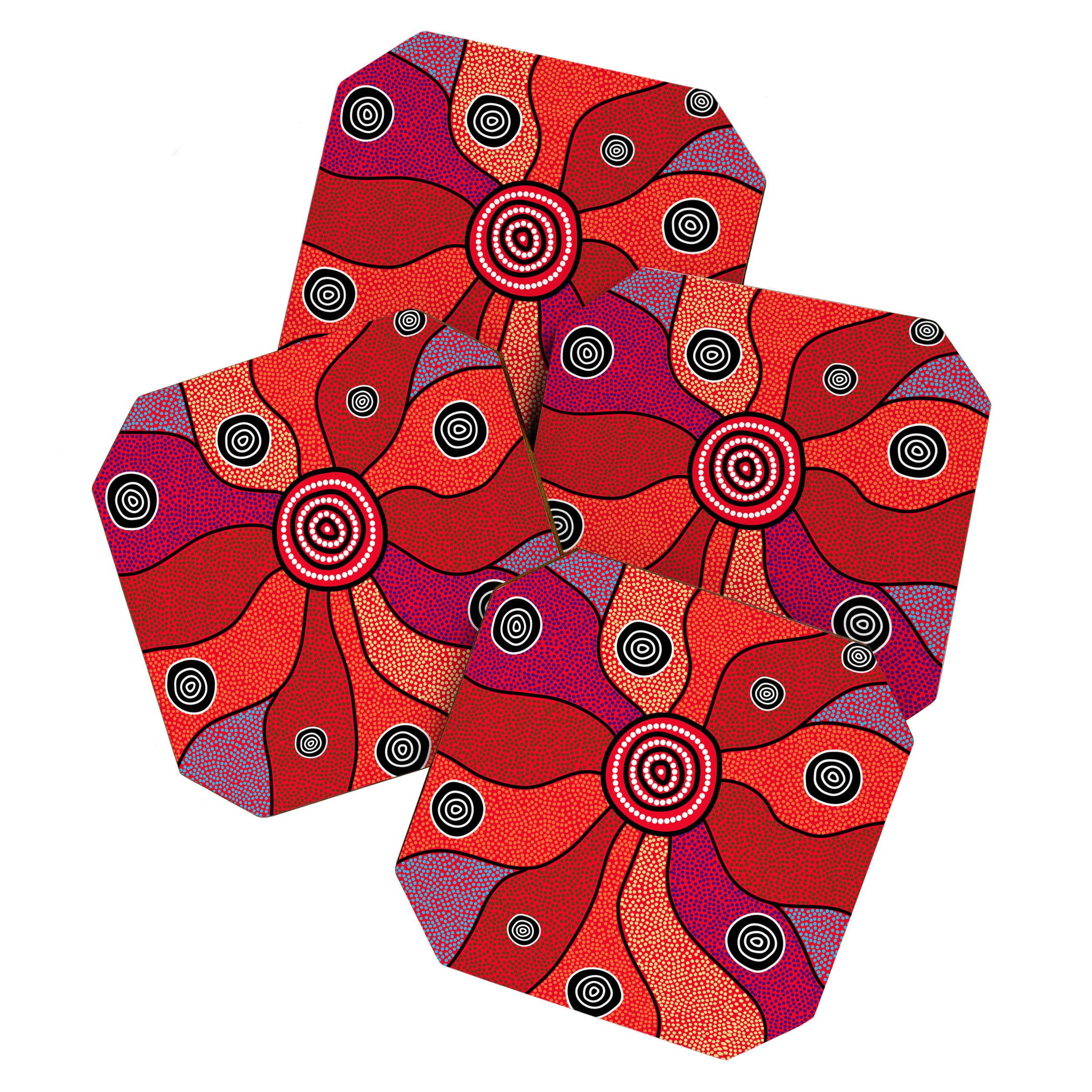 Authentic Aboriginal Art - Central Lands Coaster Gallery Image 1